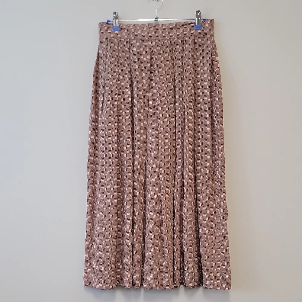 Dior Beige Patterned A-Line Skirt - Picture 12 of 16